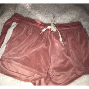 Pink & White Pajama Shorts
